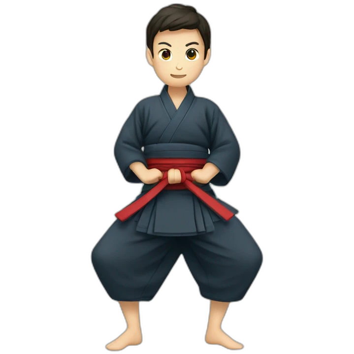 Aikido met hakama emoji