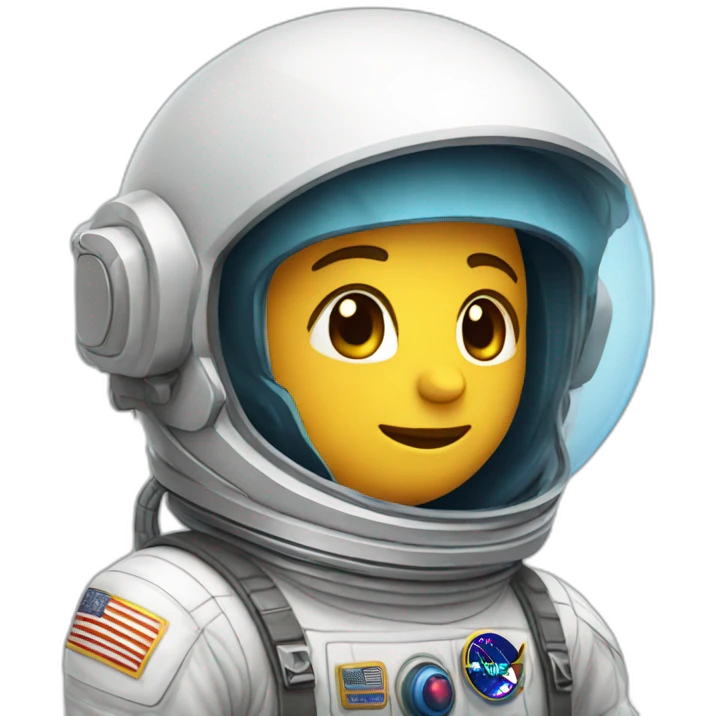Chat astronaute emoji