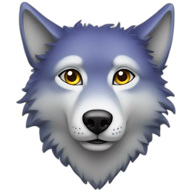 loup dans l'espace emoji