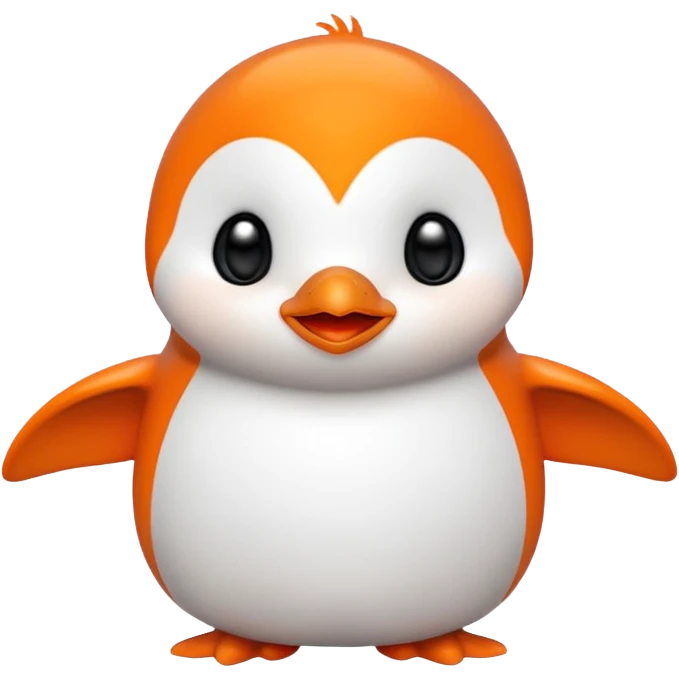 Colorful Words that spell 'Bind is Life!!!', in bright orange, and on top of the words a winking little white happy penguin emoji