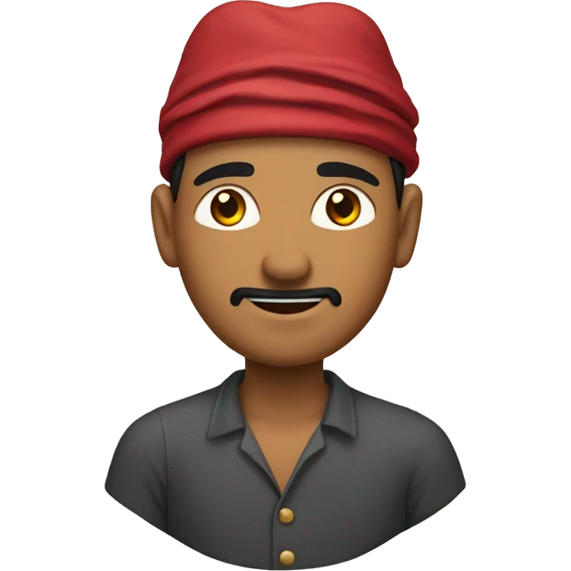 Nepal man wth a Dhaka topi  emoji