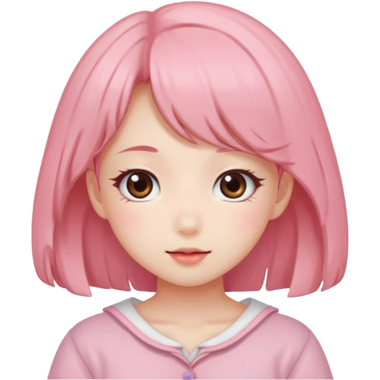 A Kawaii anime girl doing aeogyo  emoji