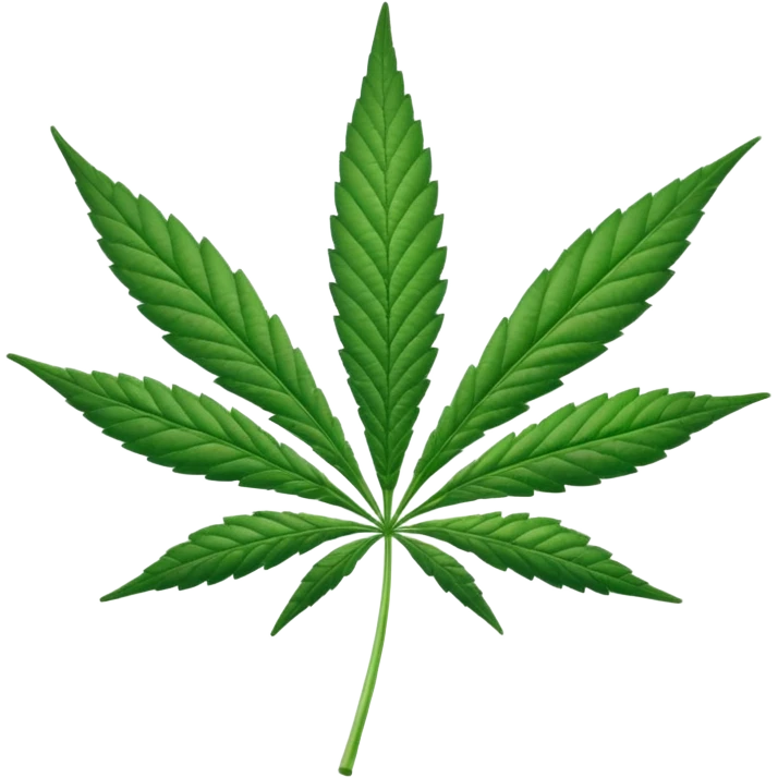 Hola de cannabis emoji