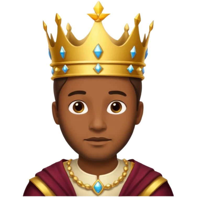Hombre con corona emoji