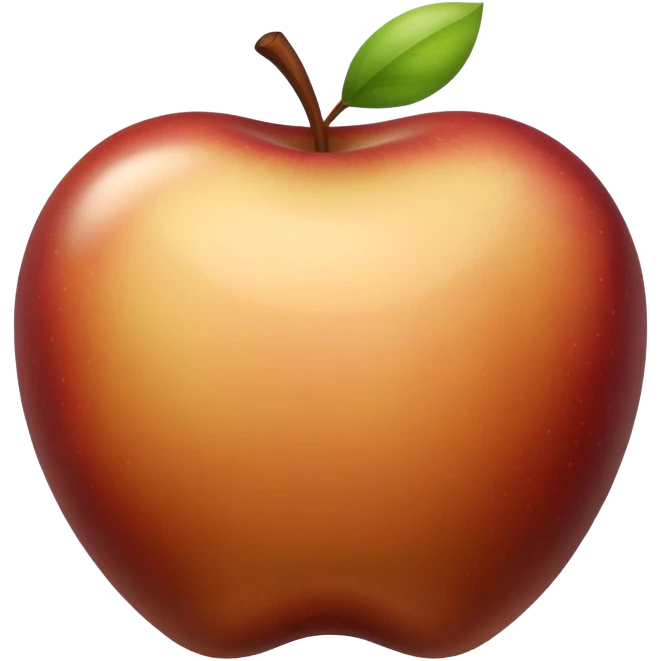 brown apple emoji