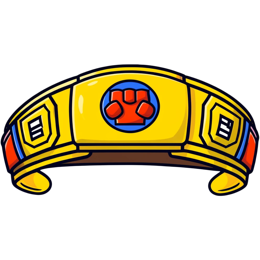 Boxing championship belt emoji