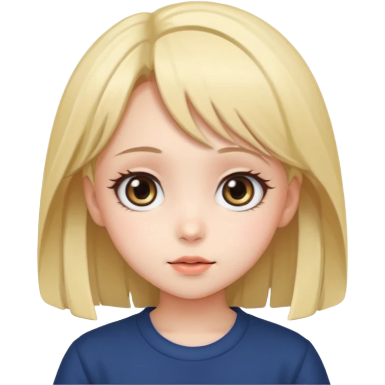 Cute anime girl emoji