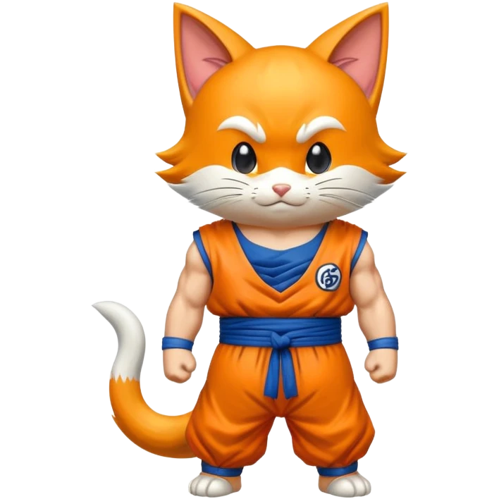 Gato vestido de Goku emoji