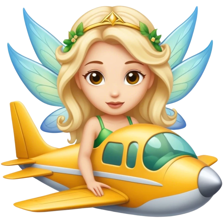 Fairy in a plane emoji
