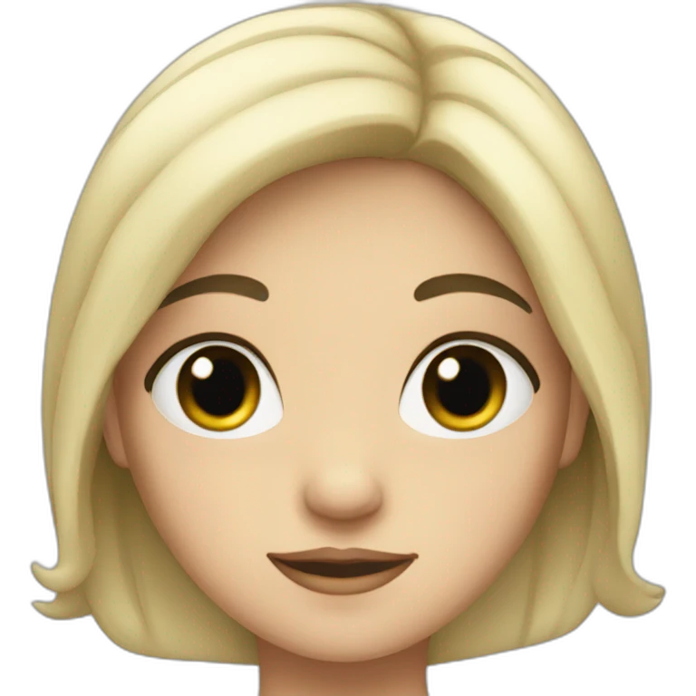 white Italian girl, black hair emoji