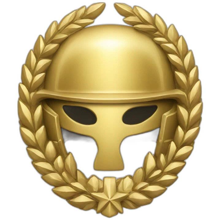 gold army badge emoji