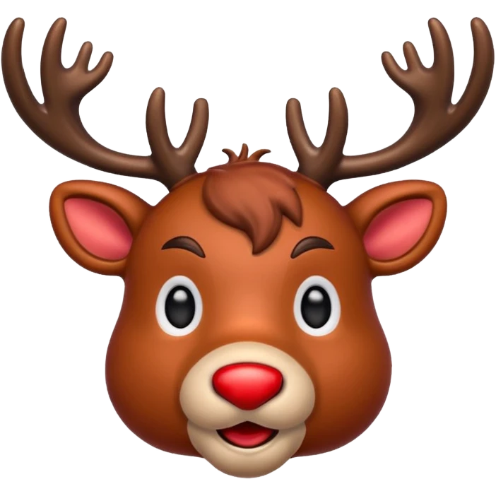 Rudolph the Red Nosed Reindeer emoji