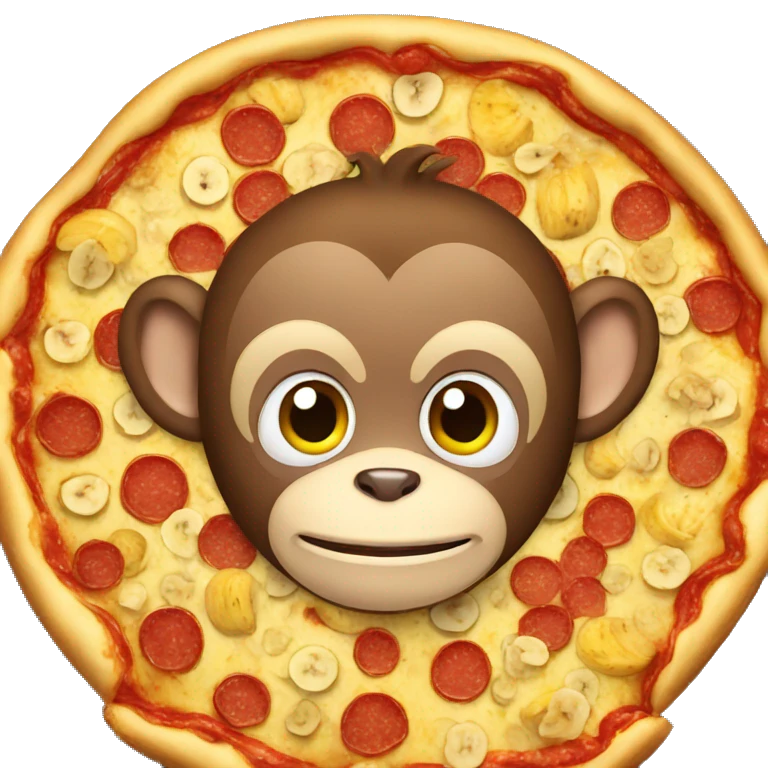 monkey banana pizza emoji