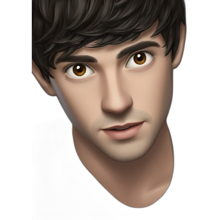 mysterious dark portrait of man emoji