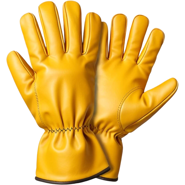 Protective Work Glove yellow emoji