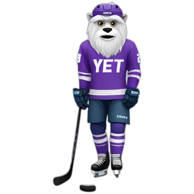 yeti hockey violet uniform emoji