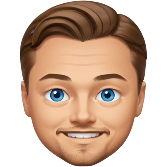 Leonardo DiCaprio with blue eyes emoji