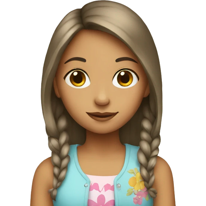 peace sign girl emoji