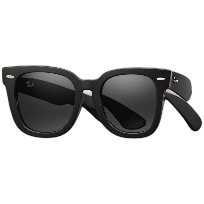 black ray ban stories wayfarer sunglasses emoji