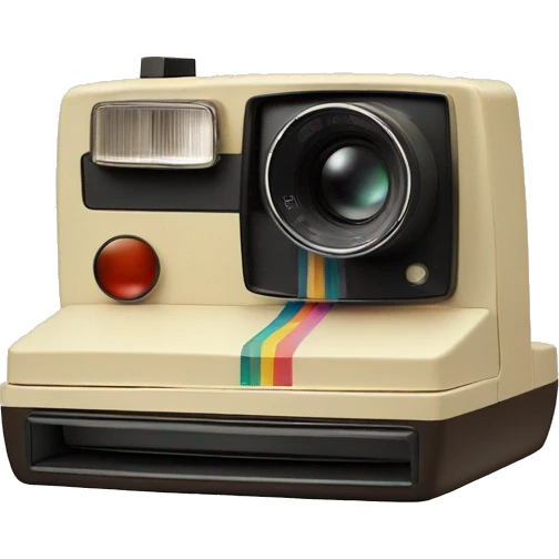 Vintage Polaroid camera emoji