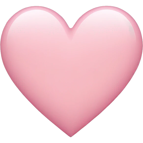 Light pink heart  emoji