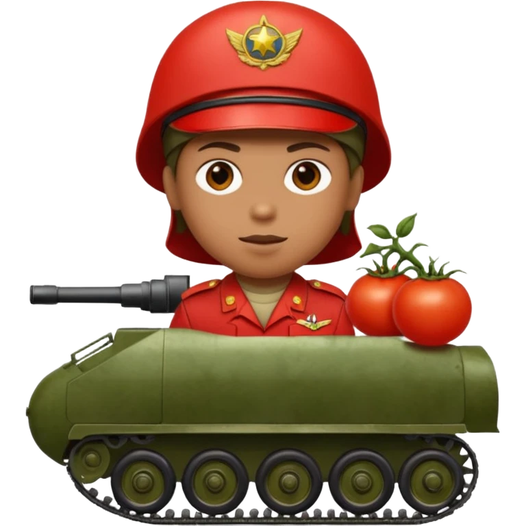 Tomate als Panzerkomandant emoji
