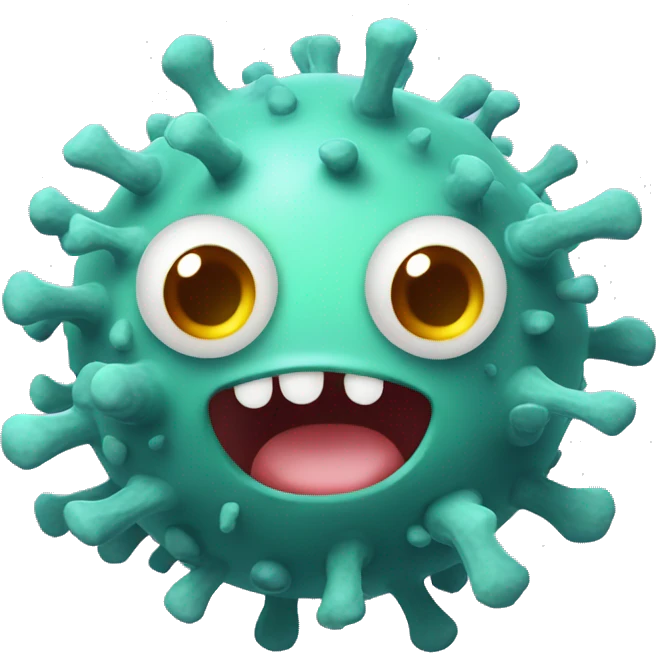 Cute Varicella zoster virus emoji