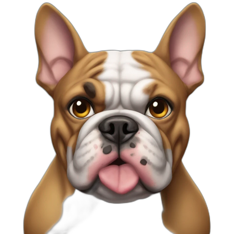 Bulldog ingles disfrazado de batman emoji