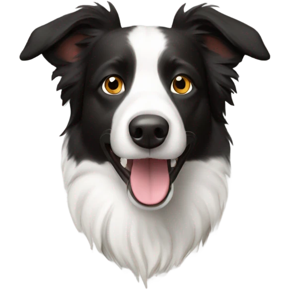 short border collie dog emoji