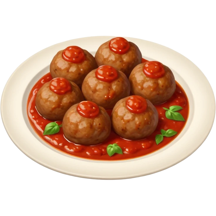 meatballs on plate emoji
