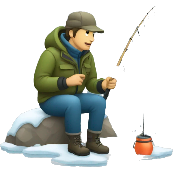 winter fishing emoji