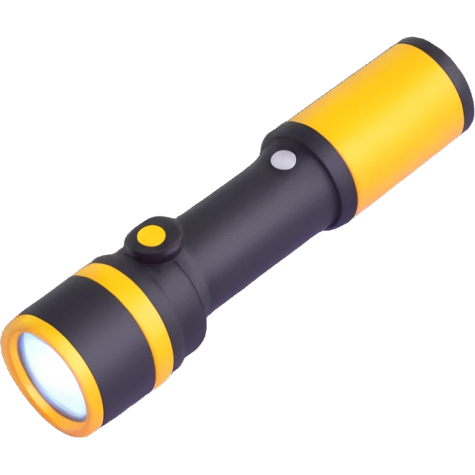 flashlight emoji