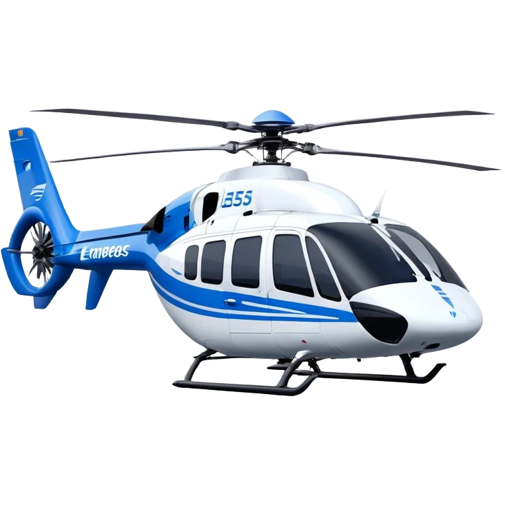 Eurocopter EC135 - Airbus Helicopters (Model Year: 2020) (Iconic colour: Blue and white) emoji