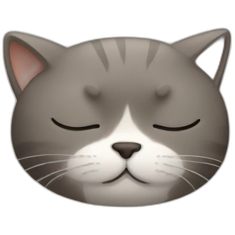 sleepy cat emoji