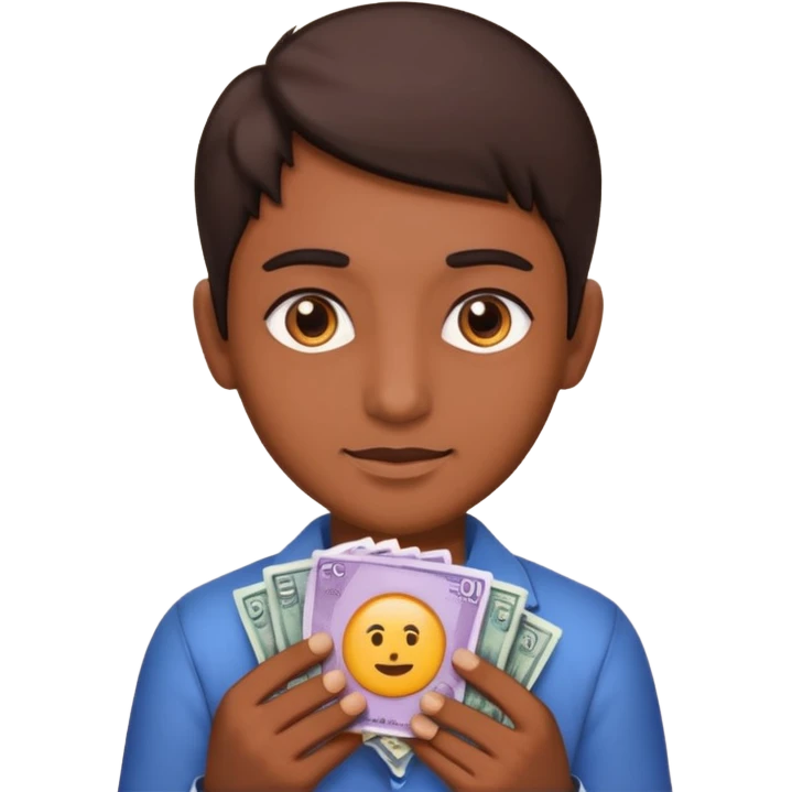 Create a hug 500 rs inr emoji
