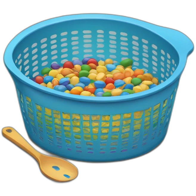 colorful sieve emoji