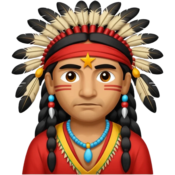 An small respectfull apache indian flagapache indian emoji respectful emoji