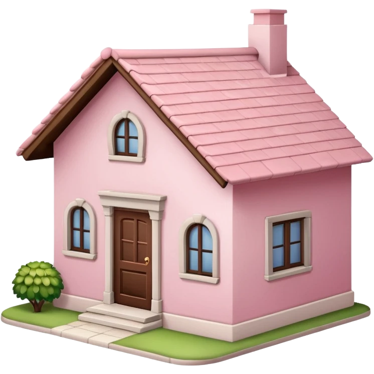 pink house small emoji