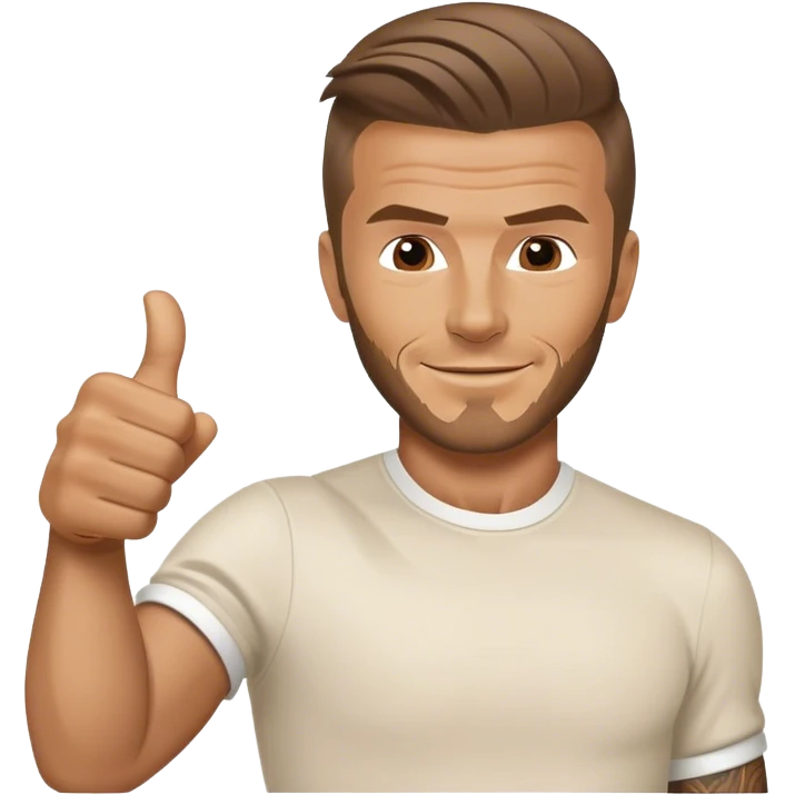 david beckham giving a thumbs-up emoji