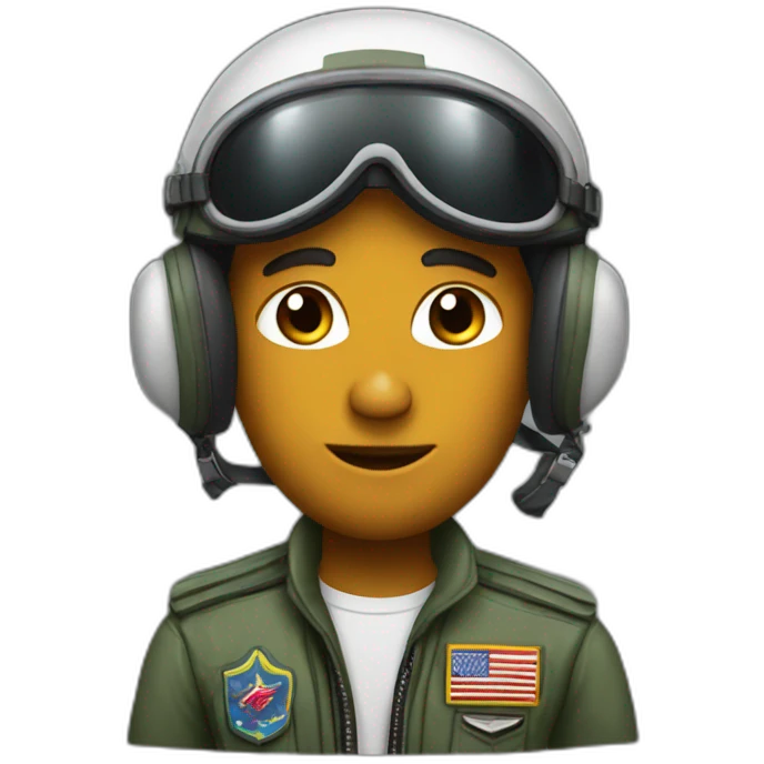 fighter pilot musician emoji