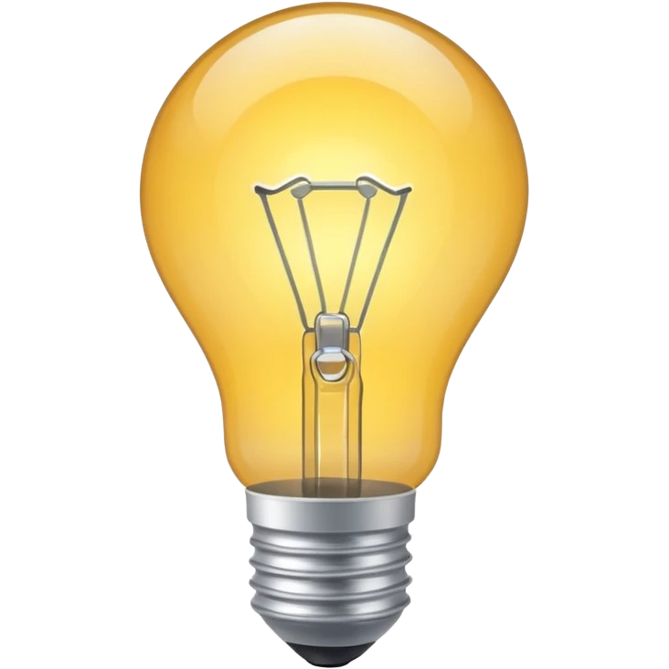 white light bulb emoji
