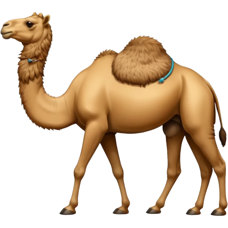 High resolution camels without fur emoji