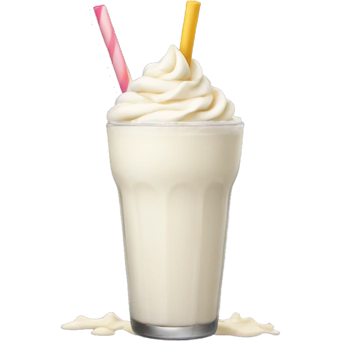 Vanilla milkshake  emoji