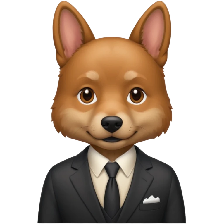 a dog who is a person emoji