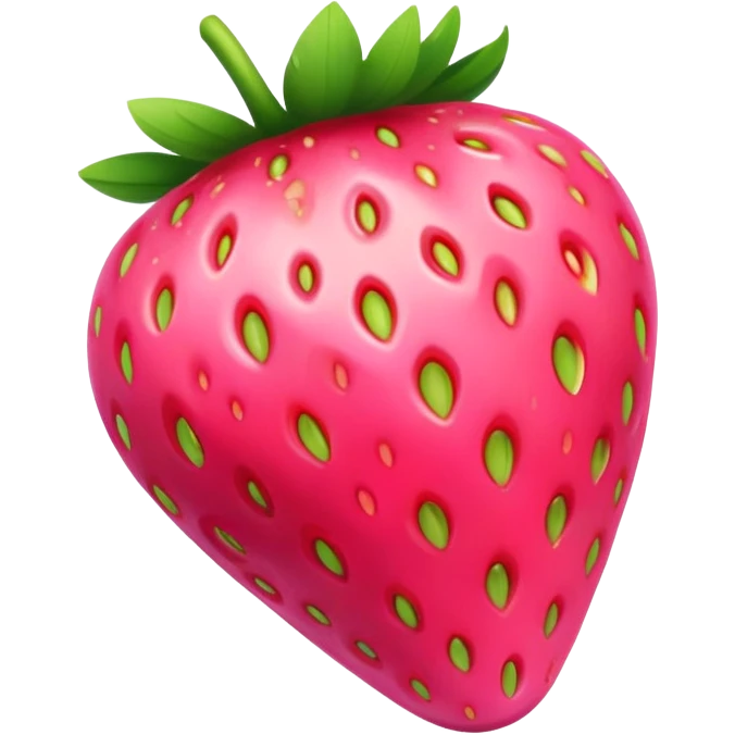 pink strawberry  emoji