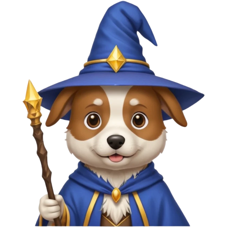 Dog wizard emoji