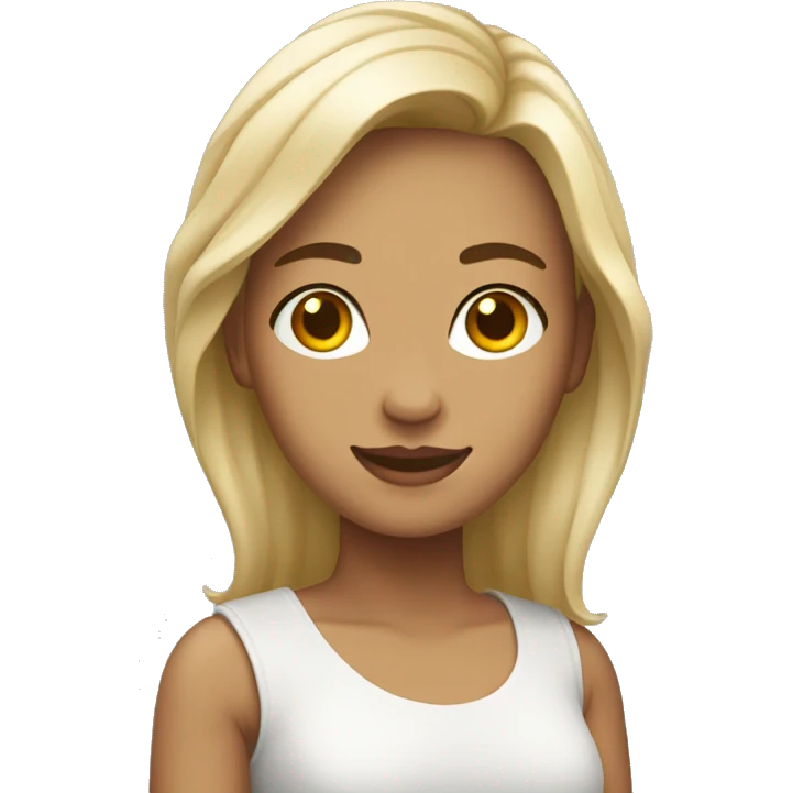 mujer joven piel blanca emoji