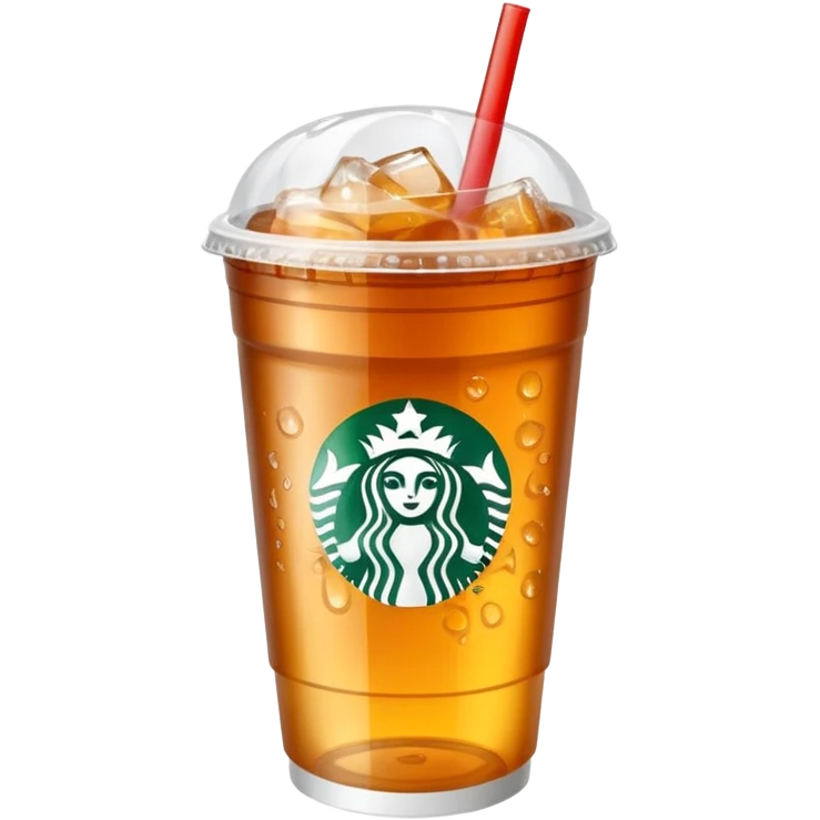 Soft drink in plastic cup (like Starbucks Cup) emoji