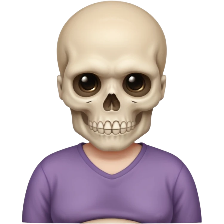 Use the normal like skull emoji and combine it with the normal pregnant man emoji emoji