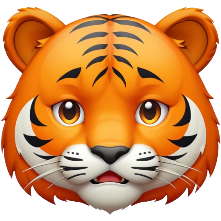 crying sad tiger face for Twitch emote emoji